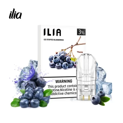 【冰釀藍莓】ILIA煙彈官網 哩亞一代霧化彈 透明發光彈 2.5ml大容量/3顆裝