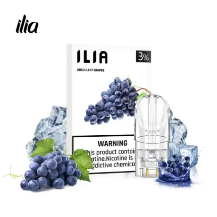 【多肉葡萄】ILIA煙蛋 哩亞電子煙霧化彈 一代透明發光彈 2.5ml/3顆裝