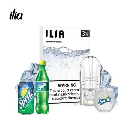 【激爽雪碧】哩亞電子煙 哩亞煙彈 ILIA VAPE 透明發光煙彈 2.5ml/3顆裝
