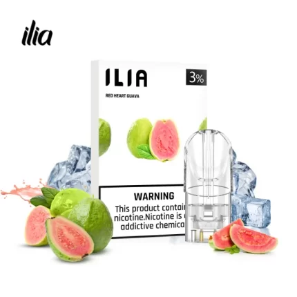 【紅心芭樂】ILIA煙蛋 哩亞一代透明發光煙彈 2.5ml/3顆裝 通用1代主機