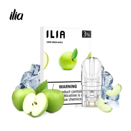 【脆青蘋果】ILIA煙彈一代透明煙彈 哩亞電子煙一次性霧化彈 2.5ml/3顆