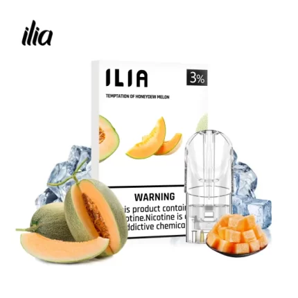 【蜜瓜誘惑】ILIA 菸彈 哩亞電子菸彈一代 換彈式透明發光煙彈 2.5ml/3顆裝