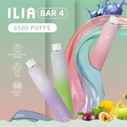 【果味棒】ILIA BAR 4 6500口一次性電子煙 哩啞拋棄式霧化棒 #台灣現貨#