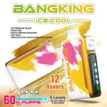 【果味棒】Bang King 60000口一次性電子煙 5檔冰感調節 LED顯示功能