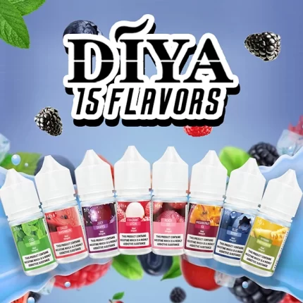 【果味棒】DIYA叮啞小煙油 0～5%丁鹽濃度選擇 30ml/瓶