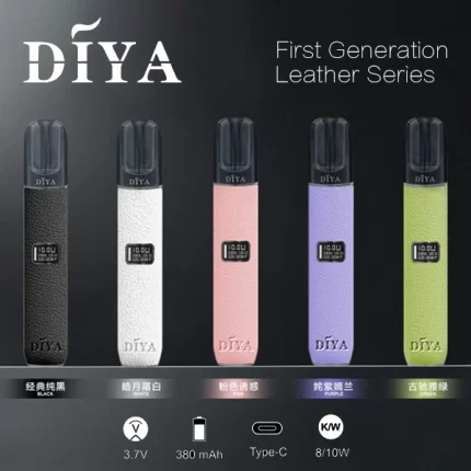 【果味棒】DIYA皮革主機 叮啞電子煙一代煙桿 雙段功率調節 液晶顯示