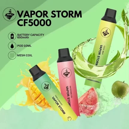 【果味棒】風暴VAPOR STORM CF5000口 拋棄式電子煙