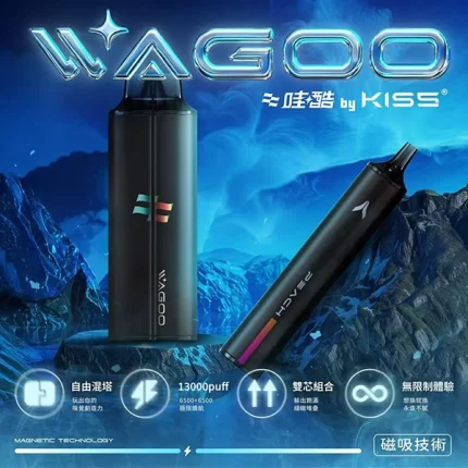 【果味棒】哇酷/WAGOO & KIS5 聯名 6500口一次性電子煙 自由混搭雙口味